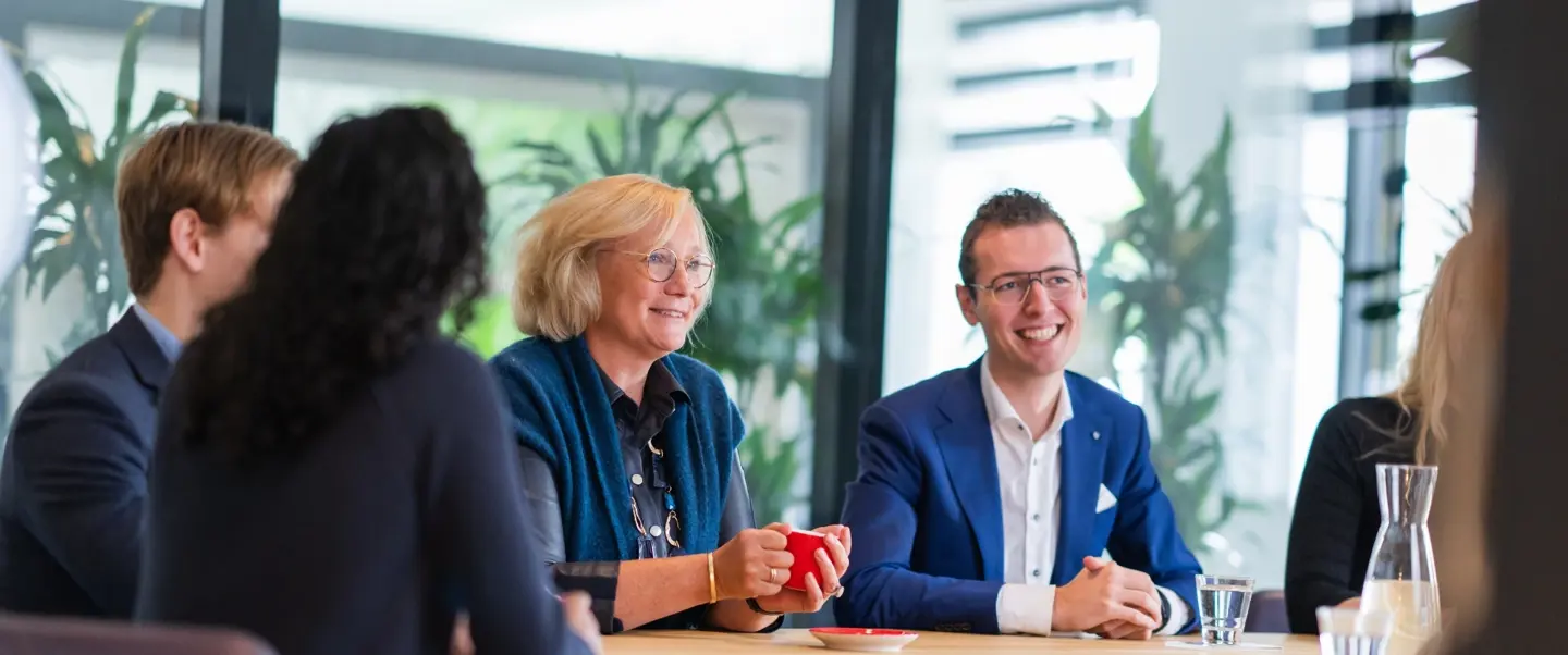 Prof meeting met collega's bij Lansigt